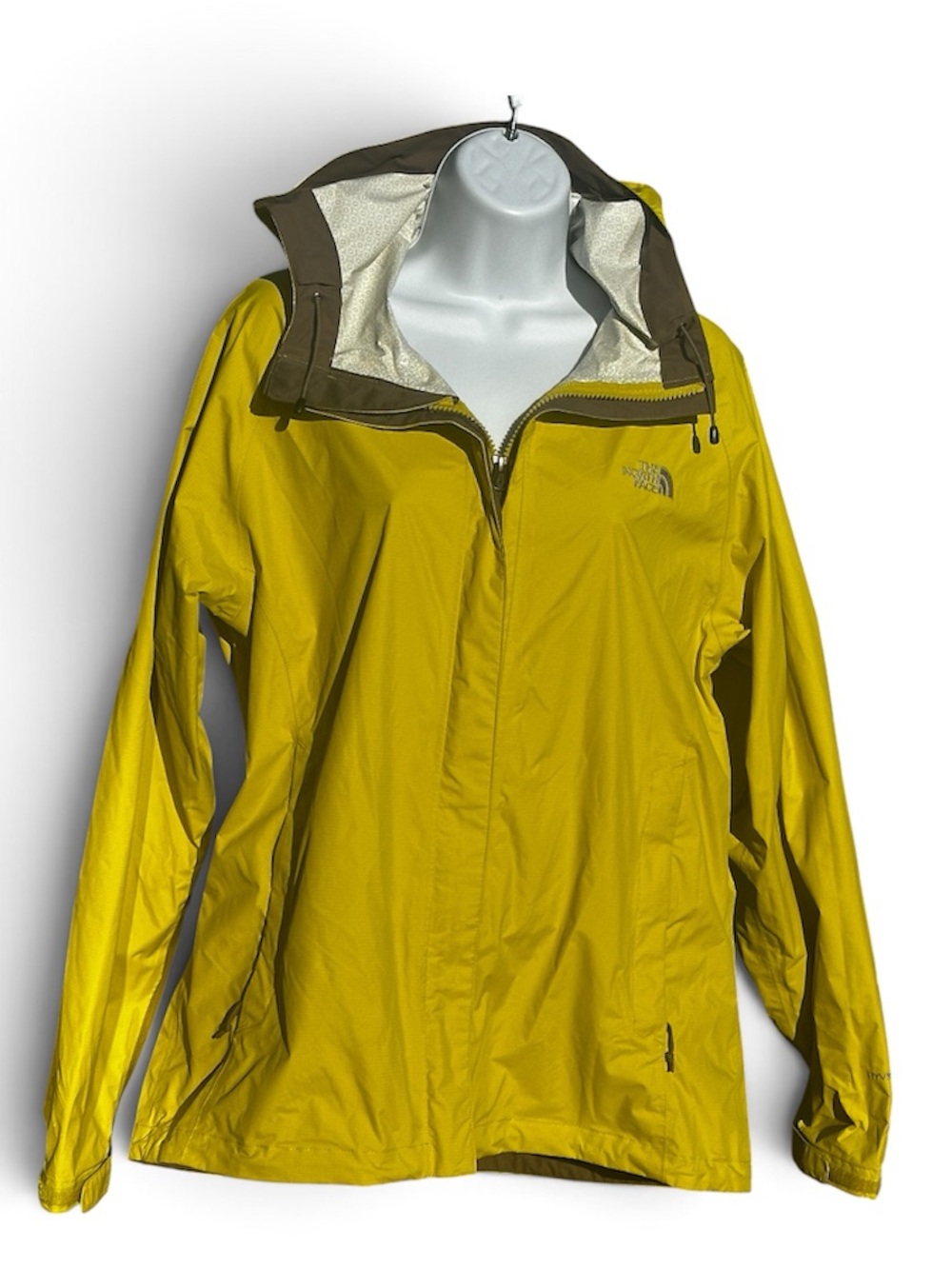 The NorthFace Venture Waterproof Rain Jacket, Yellow, Style A57Y - Picture 8 of 8